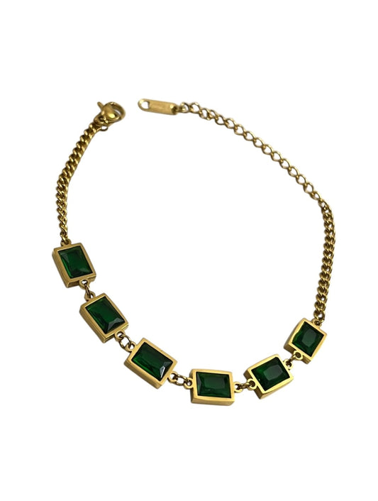 Statement Emerald Bracelet